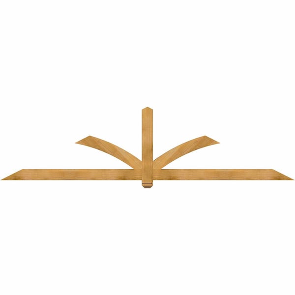 Ekena Millwork Redmond Rough Sawn Timber Gable Bracket, Western Red Cedar, 108"W x 27"H x 4"D x 4"F, 6/12 Pitch GBW108X27X0404RED00RWR - main